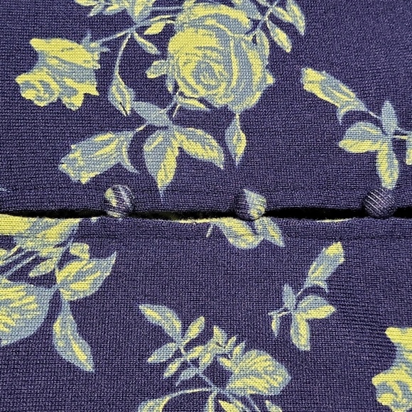 🛍Free People Womens M Dinner Party‎ Blouse Floral Button Back Split Front Boho - Picture 9 of 9